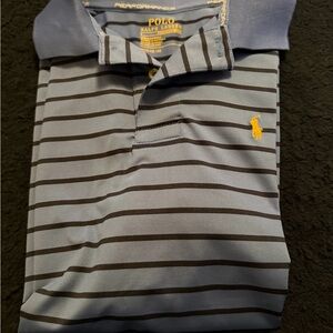 Polo by Ralph Lauren Boys Navy Striped Polo Shirt
